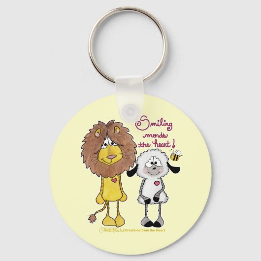 Porte-clés Pattes cardiaques Lion et Lamb (Recto)