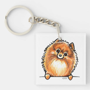 Porte-clés Pattes rouges de Pomeranian
