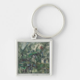 Porte-clés Paul Cezanne au bord de l'eau, C. 1890 (huile o