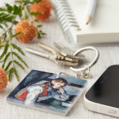 Porte-clés Paul Cezanne - Garçon dans la veste rouge (Devant Droit)