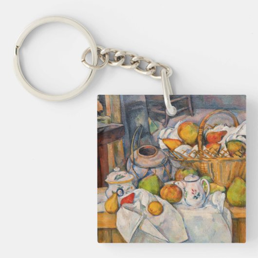 Porte-clés Paul Cezanne - La vie morte avec panier (Devant)