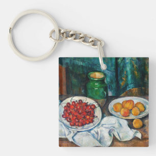 Porte-clés Paul Cezanne - Nature morte aux cerises et aux pêc