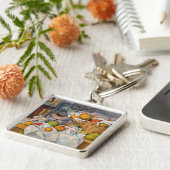 Porte-clés Paul Cezanne - Nature morte avec panier (Côté)