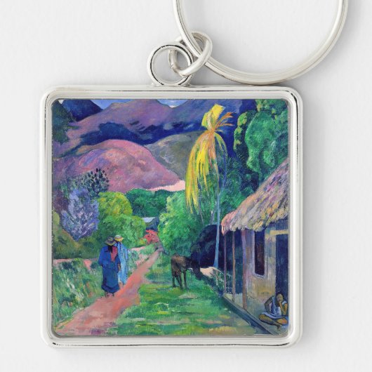 Porte-clés Paul Gauguin - Rue à Tahiti (Devant)
