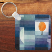 Porte-clés Paul Klee Abstrait Tree Blue Peinture (Recto)