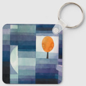 Porte-clés Paul Klee Abstrait Tree Blue Peinture (Dos)