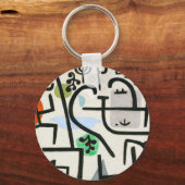 Porte-clés Paul Klee Rich Harbour Expressionnisme Abstrait (Recto)