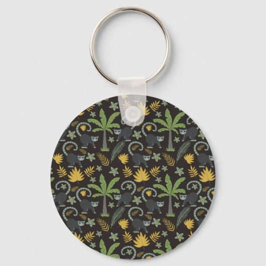 Porte-clés Paume de singe motif sans soudure (Recto)
