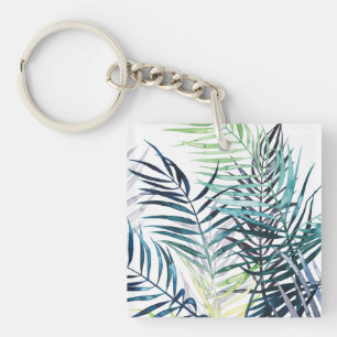 Porte-clés Paumes crépusculaires - feuille tropical