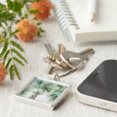 Porte-clés Paumes tropicales des verts I mélangé (Côté)