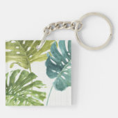 Porte-clés Paumes tropicales mélangées des verts | (Dos)
