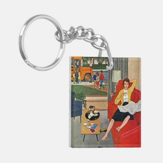 Porte-clés Pause-café de matin (Devant gauche)