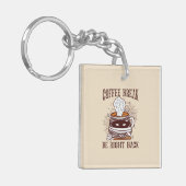 Porte-clés Pause café - Thème Halloween (Devant gauche)