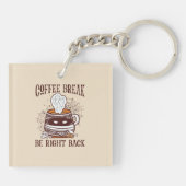 Porte-clés Pause café - Thème Halloween (Dos)