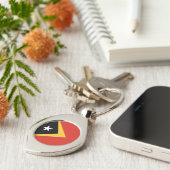 Porte-clés Pavillon du Timor oriental (Côté )