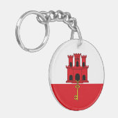 Porte-clés Pavillon Gibraltar (Devant gauche)