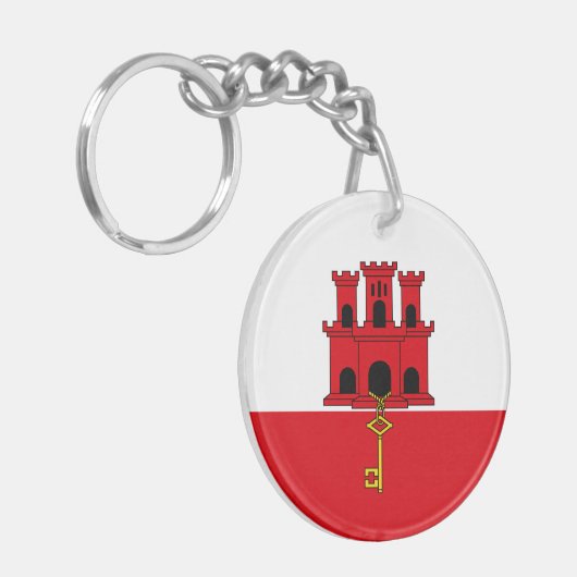 Porte-clés Pavillon Gibraltar (Devant gauche)