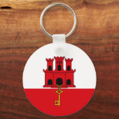 Porte-clés Pavillon Gibraltar (Verso)