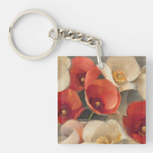 Porte-clés Pavots en pleine floraison