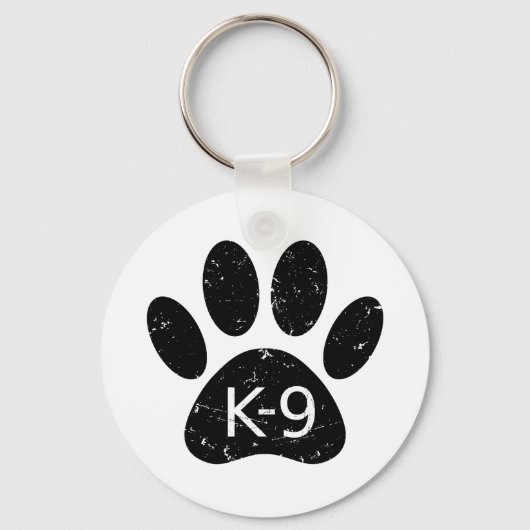 Porte-clés Paw Chien en Perdu Grunge K-9 (Recto)
