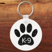 Porte-clés Paw Chien en Perdu Grunge K-9 (Verso)
