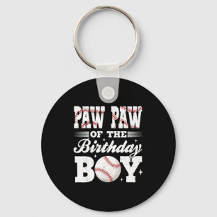 Porte-clés Paw paw du garçon d'anniversaire baseball appariem