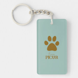 Porte-clés Paw personnalisé