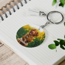 Paw Print Cookies Light Orange Pattern Monogram