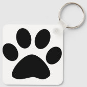 Porte-clés Paw Prints Pattern Dog Mom Gift Favor Christmas (Dos)