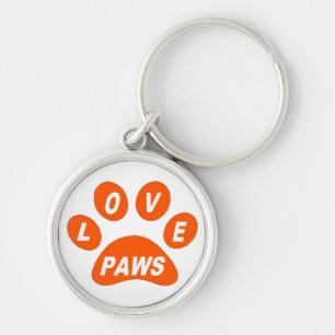 Porte-clés Paws Amour porte - clé sur Paws Orange