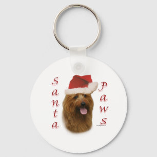 Porte-clés Paws de Terrier Père Noël