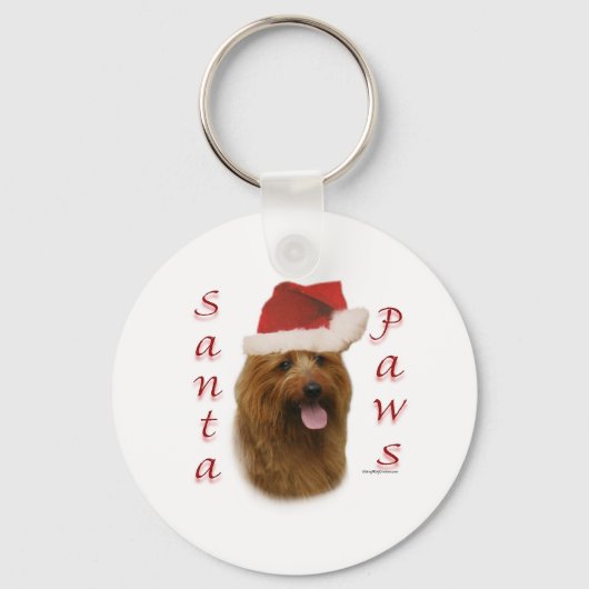 Porte-clés Paws de Terrier Père Noël (Recto)