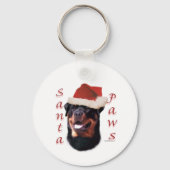 Porte-clés Paws Père Noël Rottweiler (Verso)