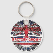 Porte-clés Pays-Bas Dutch Royaume-Uni British Tree (Verso)