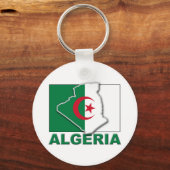 Porte-clés Pays du pavillon de l'Algérie (Recto)