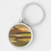 Porte-clés Paysage Abstrait de ton terrestre (Devant)