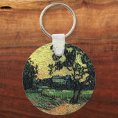 Porte-clés Paysage avec Château d'Auvers par Vincent van Gogh (Recto)