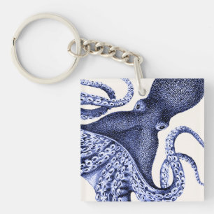 Porte-clés Paysage Bleu Octopus