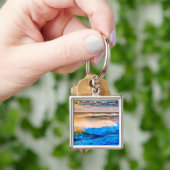 Porte-clés Paysage côtier au lever du soleil (main)