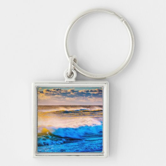 Porte-clés Paysage côtier au lever du soleil (Devant)