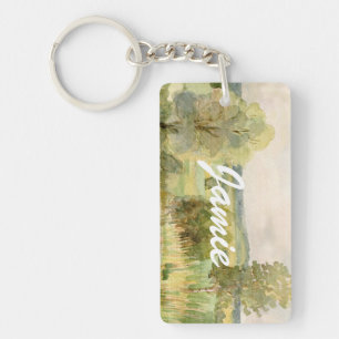 Porte-clés Paysage d'aquarelle