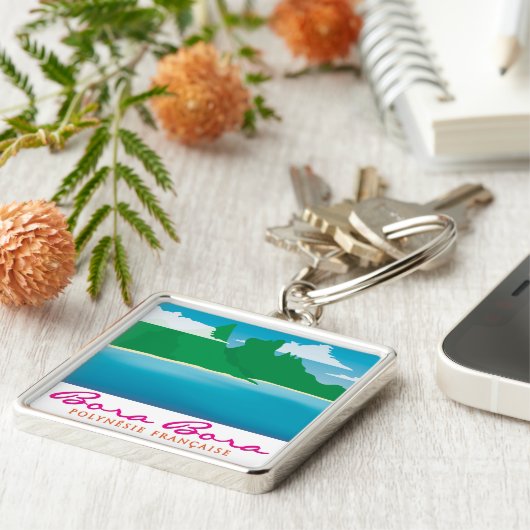 Porte-clés Paysage de Bora bora (Côté)