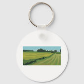 Porte-clés Paysage de Campagne Verte (Recto)