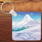 Porte-clés Paysage de neige (Recto)