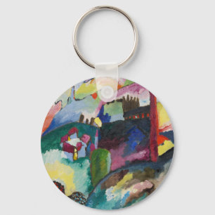 Porte-clés Paysage de Vassily Kandinsky avec cheminée d'usine