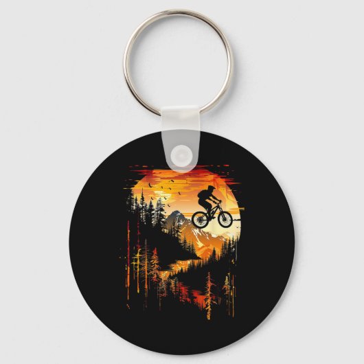 Porte-clés Paysage de VTT _1 (Recto)