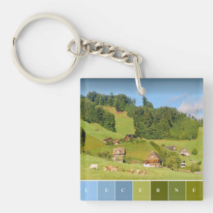 Porte-clés Paysage d'été en Suisse