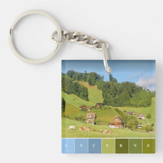 Porte-clés Paysage d'été en Suisse (Devant)