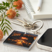Porte-clés Paysage d'Halloween cinq (Devant Droit)