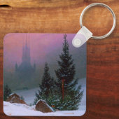 Porte-clés Paysage d'hiver Caspar David Friedrich (Verso)